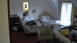 Our room, 25, at the Bath Hotel, located quite a long way from the dining room
